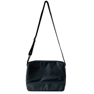 Givenchy Cowhide Leather Messenger Bag Black Designer Office AS IS DAMAGED READ